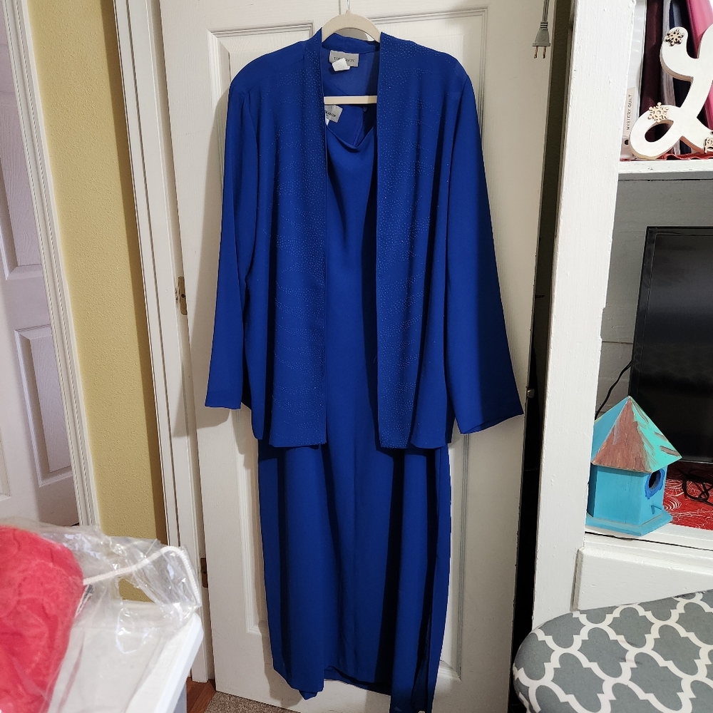 Top Season evening dress with beaded jacket